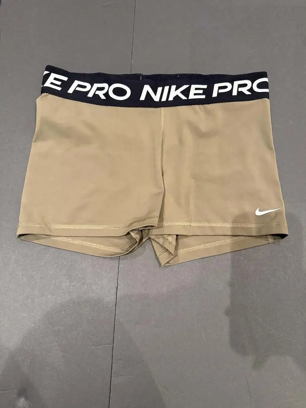 Nike Pro Women's Dri-Fit Compression Training Shorts in Olive Green